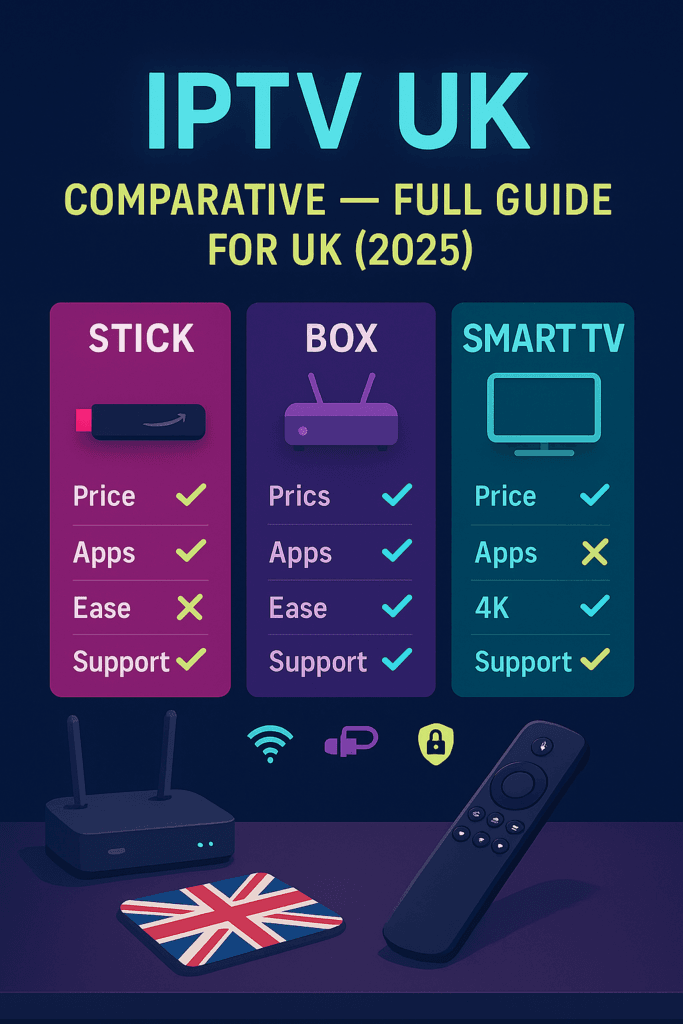 IPTV UK: Comparative — Full Guide for UK (2025)
