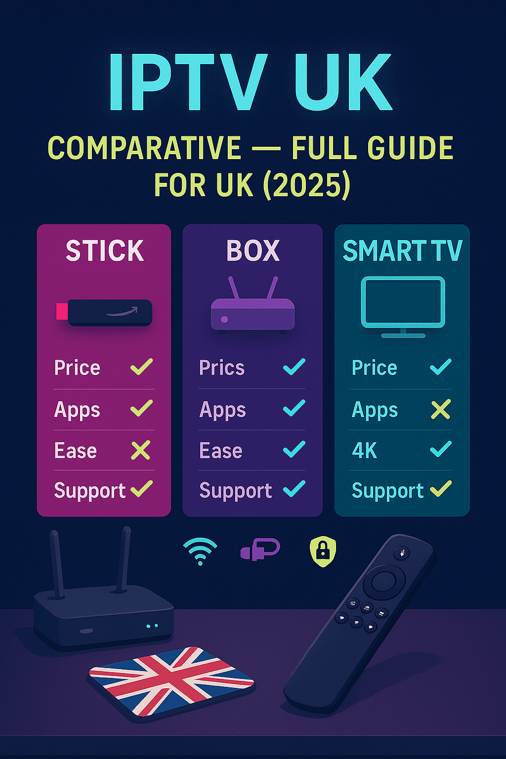 IPTV UK: Comparative — Full Guide for UK (2025)