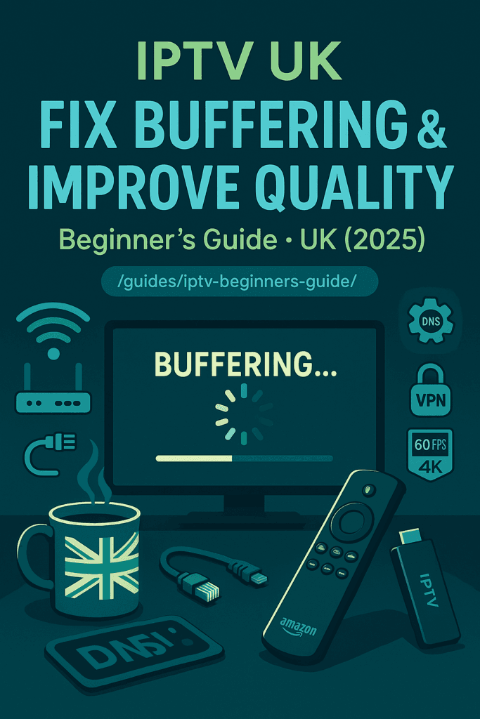 Fix IPTV Buffering in the UK (2025): Fast Wi-Fi, DNS/VPN & App Tweaks