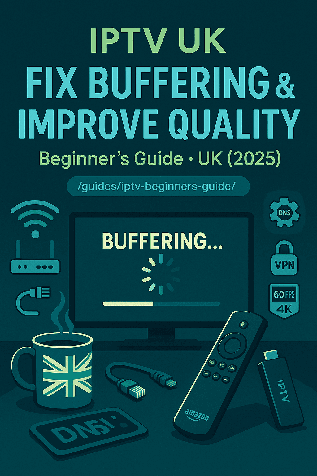 Fix IPTV Buffering in the UK (2025): Fast Wi-Fi, DNS/VPN & App Tweaks